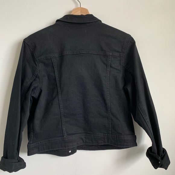 Black jean jacket - Picture 2 of 3